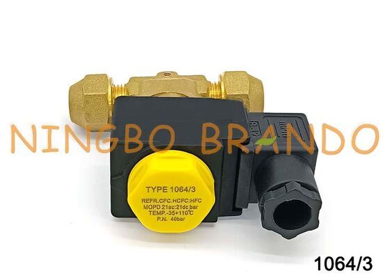 Válvula Solenoide Castel Tipo 1064/3 3/8'' Flare 1064/3A7 para Refrigeração