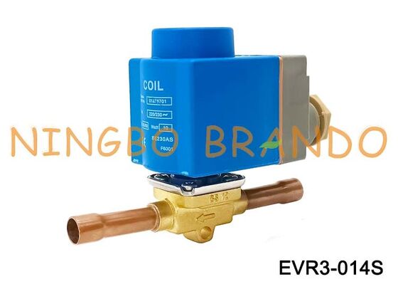 Válvula solenóide tipo Danfoss 032F1206 EVR 3 1/4 '' polegada solda NC