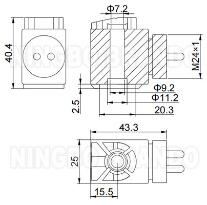 24 Vdc bobina de solenoide para válvula de caixa de engrenagens de caminhão Scania 1423566 1364636