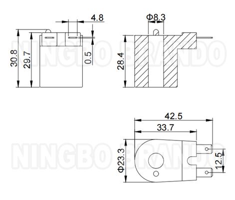521073 Kit de solenoide a gás para válvula de aquecimento de água suburbana de 12 volts