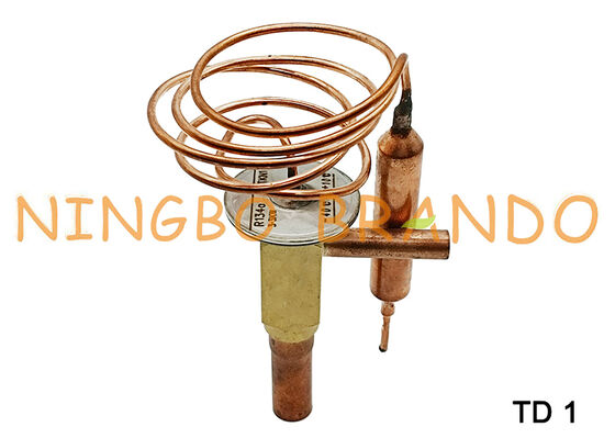 Thermostatic expansion valve Danfoss Type TD1 R134a R22 R407C R404A