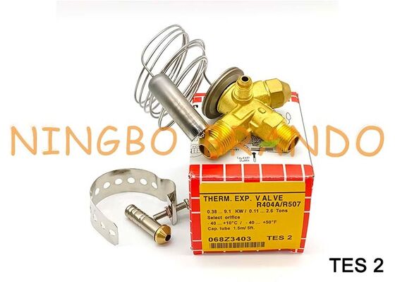 Válvula de expansão termostática TES2 068Z3403 R404A/R507 TES 2