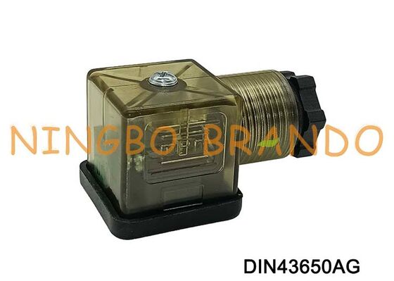 Tipo de nylon A do RUÍDO 43650 do conector 18mm MPM Brown da bobina da válvula solenóide DIN43650A