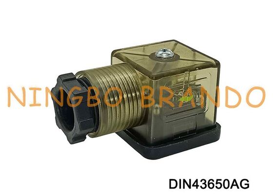 Tipo de nylon A do RUÍDO 43650 do conector 18mm MPM Brown da bobina da válvula solenóide DIN43650A