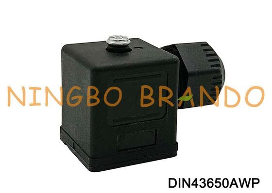 Conector impermeável IP67 da bobina da válvula solenóide DIN43650A