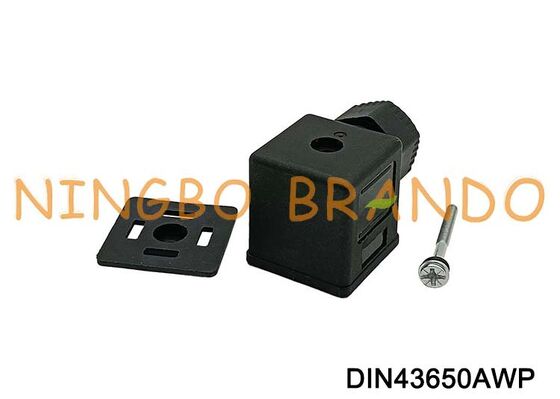 Conector impermeável IP67 da bobina da válvula solenóide DIN43650A