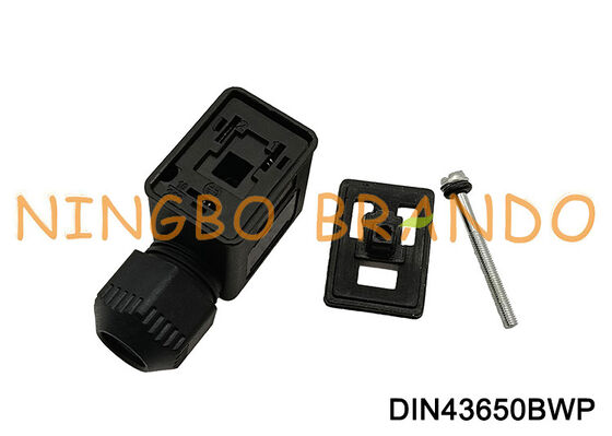 Formulário B do RUÍDO 43650 do conector IP67 da bobina da válvula solenóide impermeável DIN43650B