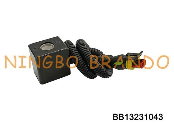 Bobina solenóide 12VDC 24VDC com conector de plugue para peças sobressalentes de automóveis