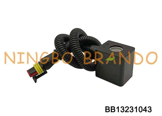 Bobina solenóide 12VDC 24VDC com conector de plugue para peças sobressalentes de automóveis