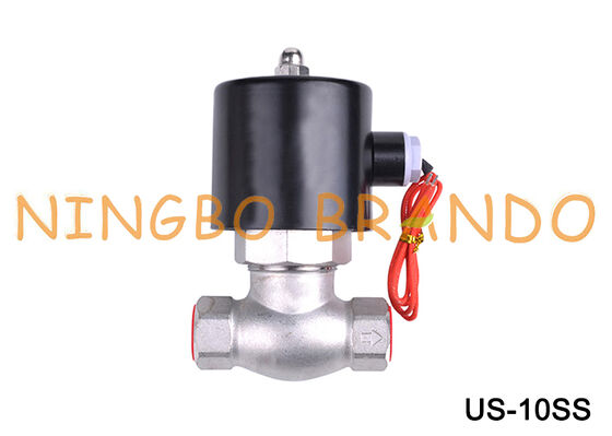 Válvula Solenóide de Vapor US-10 2L-10 3/8 ''Válvula Solenóide de Aço Inoxidável 24V 220V