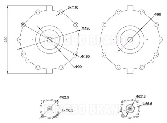 Kits de Diafragma C123432 C123433 para Válvula de Pulso Tipo ASCO SCG353D060 SCG353G060 G353.058