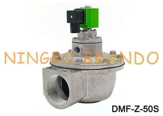 Válvula solenóide de diafragma de pulso pneumático de ângulo reto DMF-Z-50S G2 polegadas AC220V DC24V