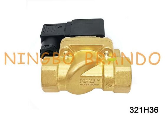 tipo válvula solenóide de 321H36 Parker da série de H válvula de alta pressão de bronze de 1,5 a 50 barras