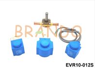 Fluxo de bronze do líquido refrigerante do controle da válvula de solenoide da refrigeração de EVR10-012S