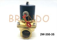 C.A. pneumática 220V da válvula de solenoide da água conexão 2W-350-35 da linha de 1,25 polegadas