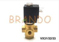24V a C.C. VX31/VX32/VX33 dirige operou a válvula de solenoide pneumática de 3 portos para o ar/água