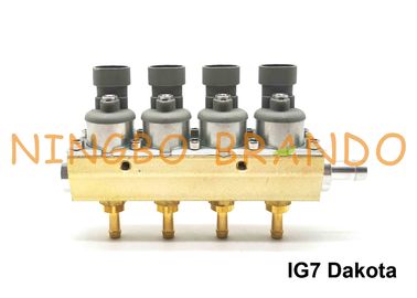 Tipo corpo de alumínio do TRILHO do cilindro do ohm 4 do trilho 2 do injetor do Navajo de IG7 Dakota para LPG CNG