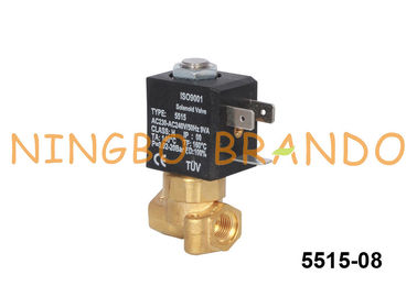 2/2 de válvula de solenoide de bronze normalmente fechada da maneira para o tipo 230V de Ceme do fabricante de café 5515