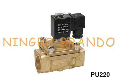 Tipo válvula de solenoide de bronze 3/4&quot; da barretina mais ou menos cilíndrica e emplumada de 2 maneiras PU220-03 1/2” PU220-04 220VAC 24VDC