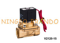 Tipo válvula de SMC de solenoide de bronze para o gás de água 3/8&quot; C.C. da C.A. 24V de VX2130-15 220V de VX2130-10 1/2”