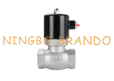 Uni-D válvula de solenoide de aço inoxidável da série E.U. tipo 1-1/4” para o vapor AC220V DC24V do óleo da água quente