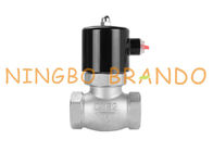 Uni-D válvula de solenoide de aço inoxidável da série E.U. tipo 1-1/2” para o vapor de água quente AC220V DC24V