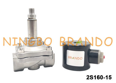 UNI-D válvula de aço inoxidável DC24V AC220V da água do solenoide de SUW-15 tipo G1/2”
