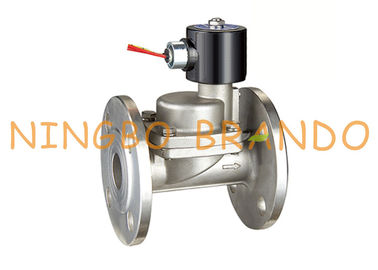 PS-25JF 1&quot; piloto do pistão da flange operou a válvula de solenoide de aço inoxidável 24VDC do vapor 220VAC
