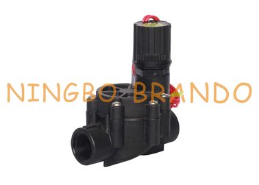Válvula de solenoide plástica elétrica 3/4&quot; 1&quot; da irrigação da água do jardim C.C. de 9V 12V 24V