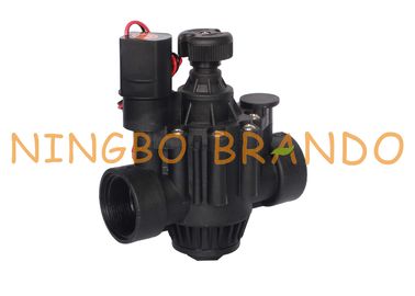 Válvula de solenoide plástica 1&quot; 1,5&quot; 2&quot; 3&quot; da água do sistema de irrigação C.C. de 9V 12V 24V