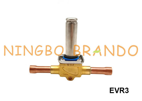 EVR 3 tipos válvula de solenoide 032F1206 de 1/4&quot; de 6mm ODF Danfoss da refrigeração