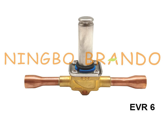 Tipo válvula de solenoide 032F1209 de EVR 6 1/2” 12mm ODF Danfoss da refrigeração