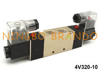 3/8&quot; solenoide dobro pneumático AC110V AC220V da válvula de controle direcional da maneira do NPT 4V320-10 5/2