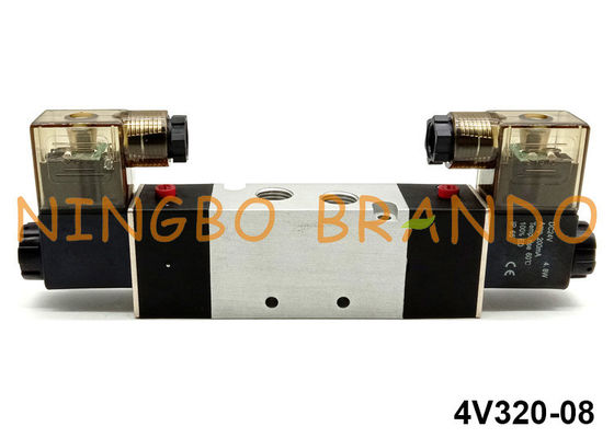 tipo posição pneumática 220VAC de 4V320-08 Airtac da maneira 2 da válvula de solenoide 5