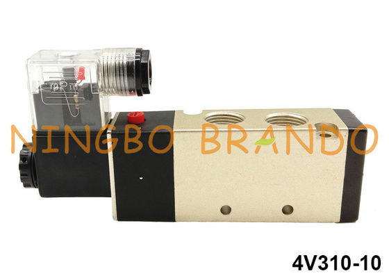 tipo maneira pneumática 220VAC da válvula de solenoide 3/8&quot; 5/2 de 4V310-10 Airtac