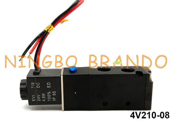 Tipo 5/2 válvula de solenoide pneumática 1/4&quot; de Airtac da maneira 4V210-08 12V 24V