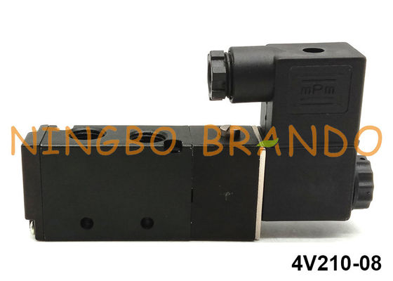 tipo posição pneumática G1/4” 24VDC de 4V210-08 Airtac da maneira 2 da válvula de solenoide 5