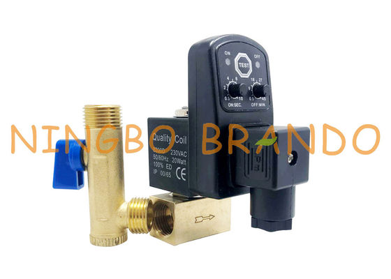 válvula de dreno automática controlada temporizador de 1/2 do” para o compressor de ar 220V