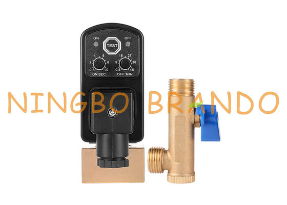 Válvula de dreno automática do compressor de ar com temporizador 1/4" 1/2” 110V 220V