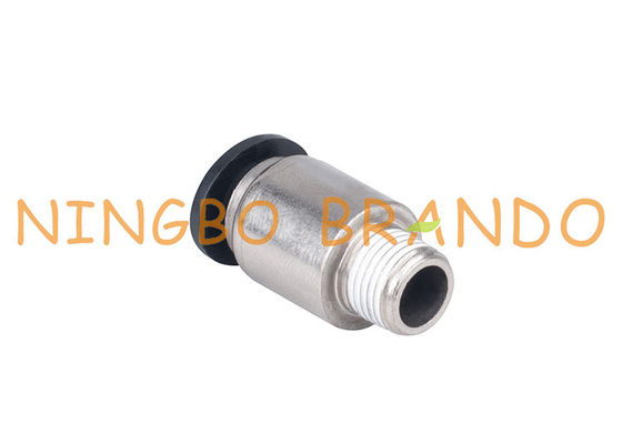 rápidos retos masculinos do círculo de 1/4&quot; de 8mm conectam os encaixes de mangueira pneumáticos