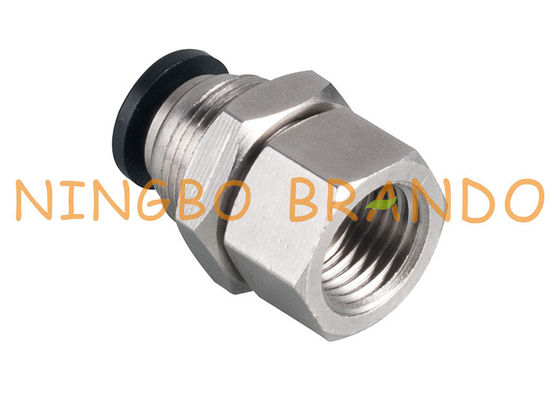 impulso reto fêmea do anteparo de 1/2” 12mm para conectar os encaixes de mangueira pneumáticos