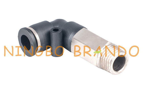 impulso de 1/2” 12mm para conectar os encaixes de mangueira pneumáticos do cotovelo masculino prolongado