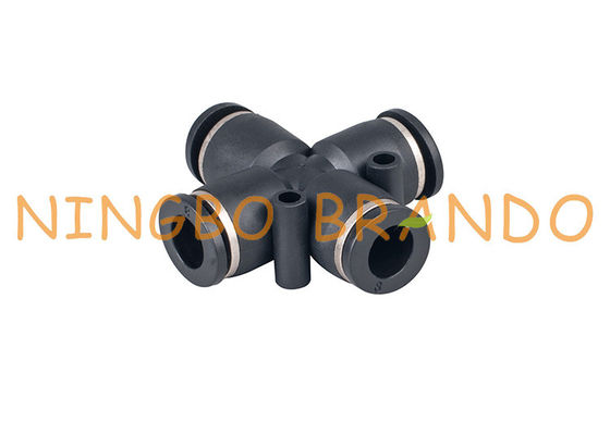 O impulso transversal da união a rápido conecta os encaixes de mangueira pneumáticos 1/4&quot; 8mm