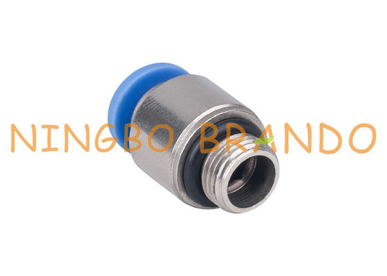 Impulso reto masculino redondo para conectar os encaixes de mangueira pneumáticos 1/4&quot; 8mm