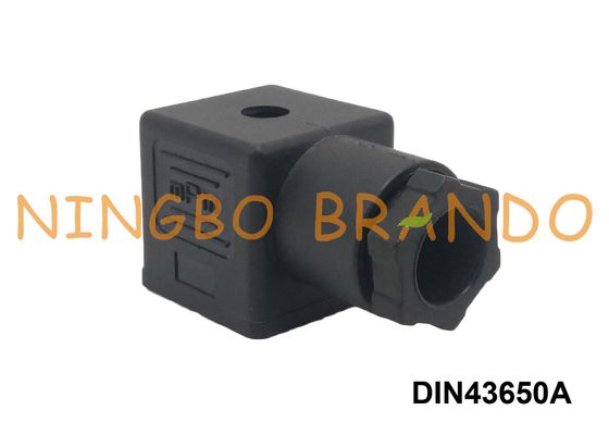 Conector preto da bobina do solenoide do RUÍDO 43650A do formulário A do RUÍDO 43650 de MPM