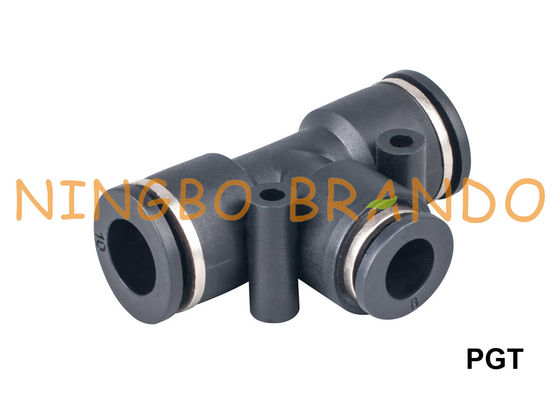 Encaixes pneumáticos plásticos do redutor do T da união de PGT 1/8&quot; 1/4&quot; 3/8&quot; 1/2”