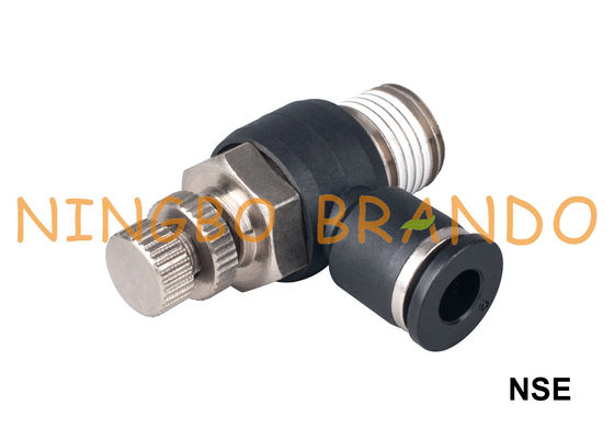 Encaixes pneumáticos do ar do controle de fluxo de NSE 1/8&quot; 1/4&quot; 3/8&quot; 1/2”
