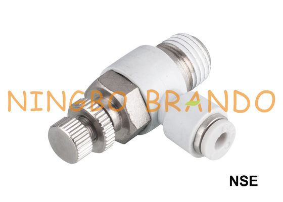 Controlador pneumático Fittings da velocidade de NSE 1/8&quot; 1/4&quot; 3/8&quot; 1/2”