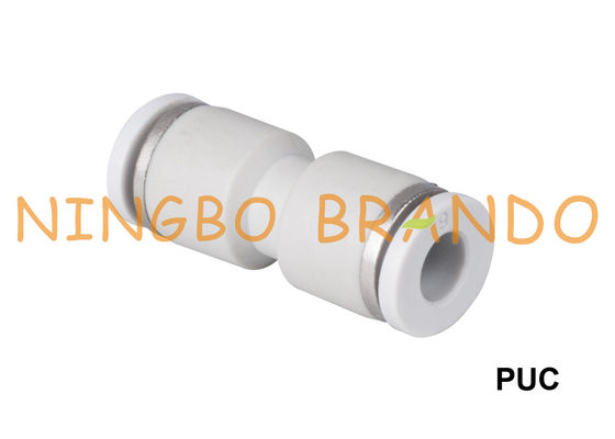 Encaixes de tubo pneumático plásticos retos da união de PUC 1/8&quot; 1/4&quot; 3/8&quot; 1/2”