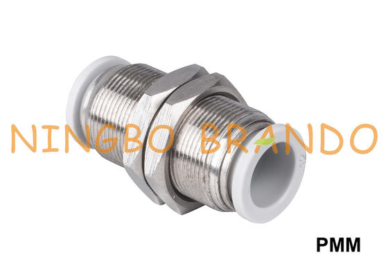 Encaixes pneumáticos do ar da união do anteparo do PMM 1/8&quot; 1/4&quot; 3/8&quot; 1/2”